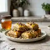 Croustillants aux pistaches et miel à la grecque : douceur et croquant