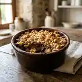 Crumble au chocolat fondant et croustillant