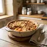 Crumble aux abricots fondant et croustillant : dessert facile et rapide