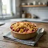 Crumble aux fruits facile et gourmand pour une personne