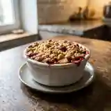 Crumble aux fruits rapide et gourmand pour une personne