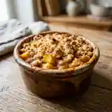 Crumble aux mangues fondant et croustillant : dessert exotique facile