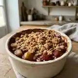 Crumble aux pommes et fraises : dessert gourmand et facile