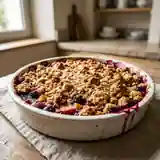 Crumble aux pommes et fruits rouges : dessert gourmand et facile