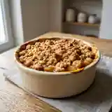 Crumble aux pommes fondant et croustillant : recette facile pour une personne