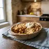 Crumble aux pommes gourmand du Chat qui Tousse