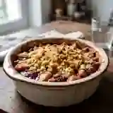 Crumble Pommes et Framboises