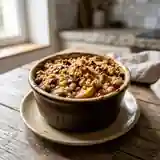 Crumble d'automne gourmand aux pépites de chocolat
