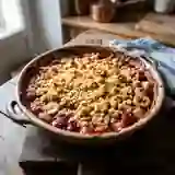Crumble Pomme, Banane et Framboise