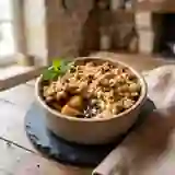 Crumble pomme et pépites de chocolat