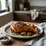 Cuisse de dinde rôtie au miel et aux épices douces