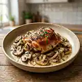 Cuisses de poulet fondantes aux champignons