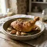 Cuisses de poulet rôties à l'ail et au thym : recette savoureuse et facile