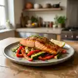 Darne de saumon grillée au paprika