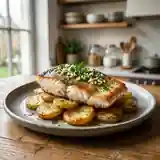 Darnes de colin aux pommes de terre fondantes : recette simple et savoureuse