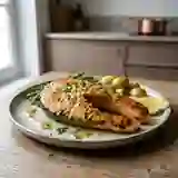 Darnes de saumon grillées à la moutarde