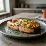 Darnes de saumon grillées au fromage fondant