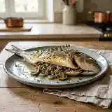 Daurade Farcie aux Champignons et Crevettes Grises : Recette Gourmande et Facile