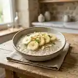 Délice de bananes au lait de coco et perles de tapioca