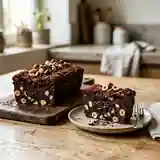 Délice intense de pavé au chocolat noir aux éclats d'amandes et noisettes