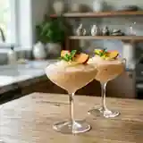 Délice mousseux à la pêche : crème légère et fruitée