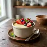 Crème vanillée aux fruits rouges