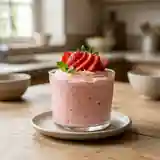 Délicieuse Crème Mousse aux Fraises Fraîches