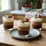Délicieuse Mousse aux Trois Chocolats : Noir, Lait et Blanc