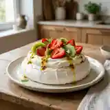 Délicieuse Pavlova meringuée aux fruits frais