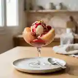 Délicieuse Pêche Melba : Dessert Fruité et Glacé