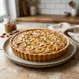 Délicieuse tarte aux amandes et bananes fondantes