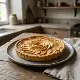 Délicieuse tarte aux pommes et fromage blanc maison