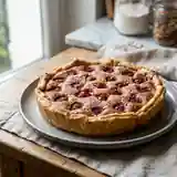 Délicieuse tarte frangipane aux framboises fraîches