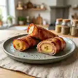 Bananes rôties au jambon et moutarde