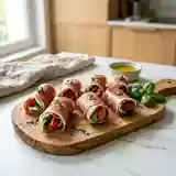 Roulés au Parme et basilic