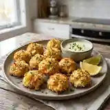 Délicieuses bouchées aux crevettes et fromage fondant