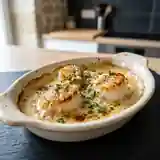 Délicieuses Coquilles Saint-Jacques à la Crème et au Vin Blanc
