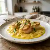 Délicieuses Coquilles Saint-Jacques à la Crème Infusée au Safran