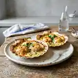 Délicieuses Coquilles Saint-Jacques gratinées au parmesan