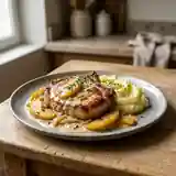 Délicieuses Côtes de Porc à la Crème et Pommes Fondantes