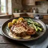 Délicieuses Côtes de Veau à la Crème Fumée