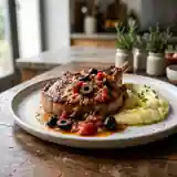Délicieuses Côtes de Veau à la Sauce Tomate et Olives Noires