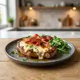 Délicieuses Côtes de Veau Grillées à la Mozzarella et Jambon Cru