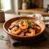 Délicieuses Crevettes sautées au chorizo épicé