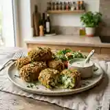 Délicieuses croquettes d'épinards au gruyère fondant
