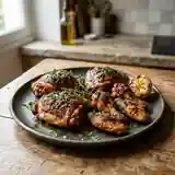 Délicieuses cuisses et ailes de poulet marinées au barbecue