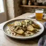 Délicieuses endives braisées aux maquereaux et sauce à la bière