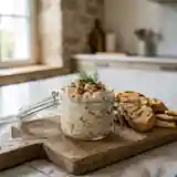 Délicieuses rillettes de saumon frais au carré frais, parfaites pour l'apéritif