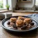 Délicieuses Saint-Jacques aux Morilles et Sauce au Porto