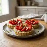 Délicieuses Tartelettes aux Fraises et Crème Pistache Maison
